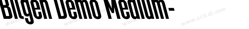 Bilgen Demo Medium字体转换